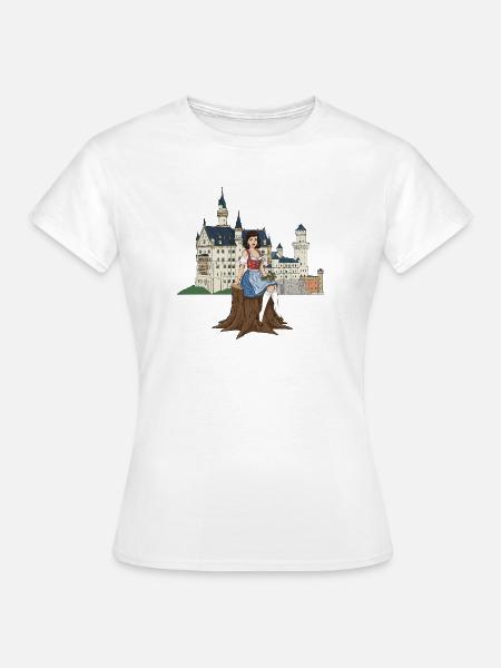 Bayerisches Pin-up für  - Frauen T-Shirt - Weiß