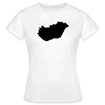 Pays hongrois - T-shirt Femme - blanc - Devant - AI Model Female 172 dark (172cm)