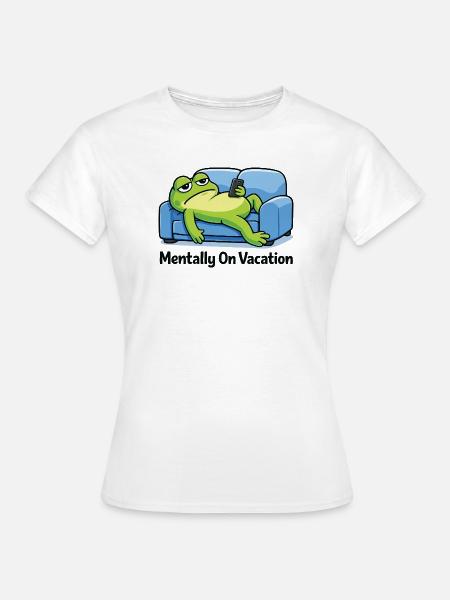 Lustiges Frosch-Meme - Frauen T-Shirt - Weiß