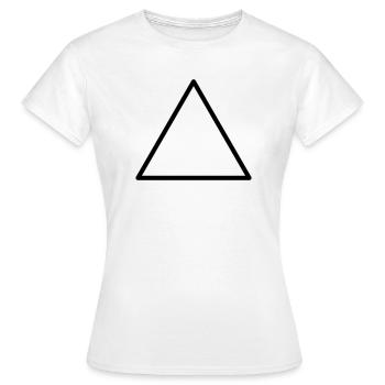 Triangle - Women's T-Shirt - white - Front - AI Model Female 172 dark (172cm)