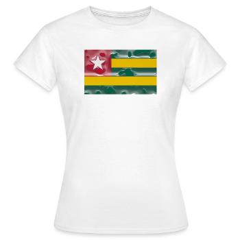 Togo en tant que Togo - T-shirt Femme - blanc - Devant - AI Model Female 172 dark (172cm)