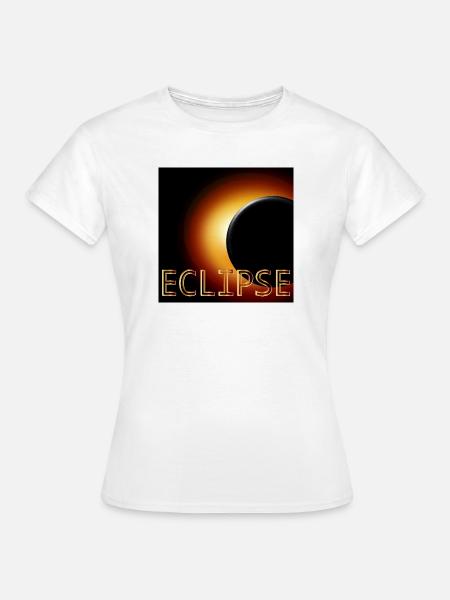 Totale zonsverduistering 2026 - Vrouwen T-shirt - wit