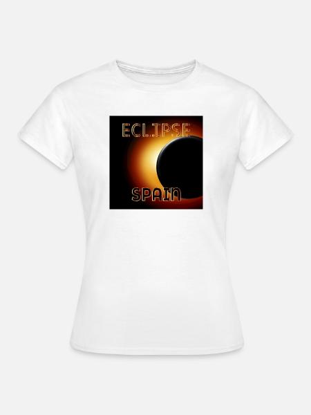 ECLIPSE SPANIEN, August 2026 - Frauen T-Shirt - Weiß