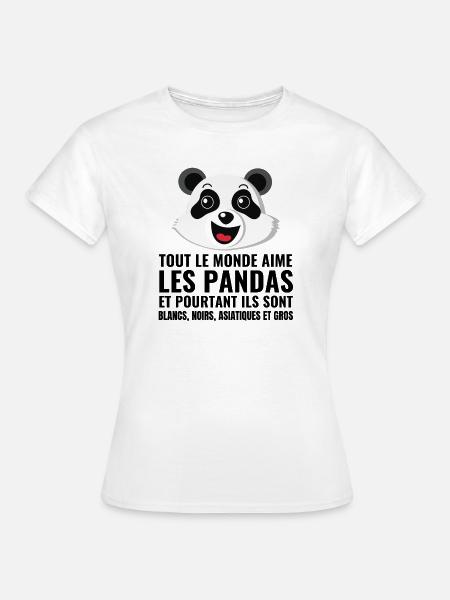 Panda, Vielfalt, Liebe - Frauen T-Shirt - Weiß