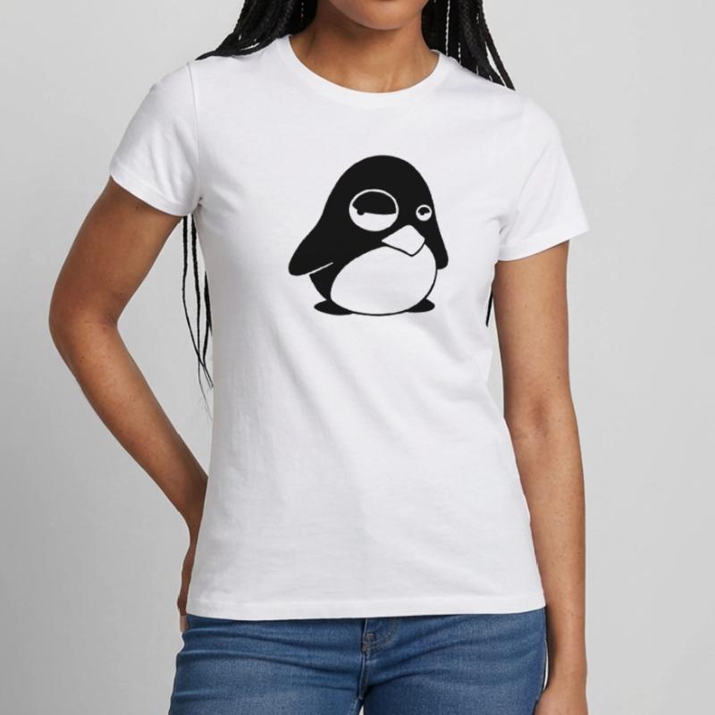 Grumpy Tux – Drôle de Penguin Linux pour les geeks T-shirt Femme