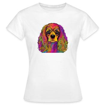 Cavalier King Charles Spaniel - Frauen T-Shirt - Weiß - Vorne - AI Model Female 172 dark (172cm)