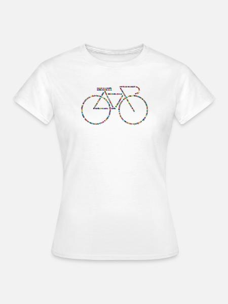 Fahrradsprachen V1 - Frauen T-Shirt - Weiß