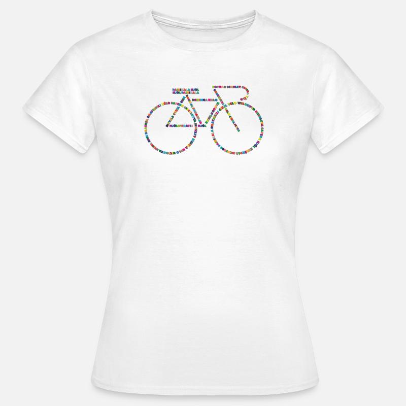 Bicycle languages V1 - Women's T-Shirt - white
