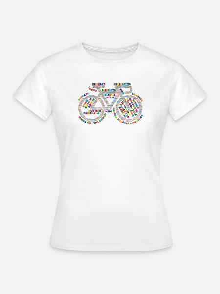 Fahrradsprachen V2 - Frauen T-Shirt - Weiß