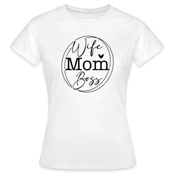 SVG – Empowerment Design Wife - Frauen T-Shirt - Weiß - Vorne - AI Model Female 172 dark (172cm)