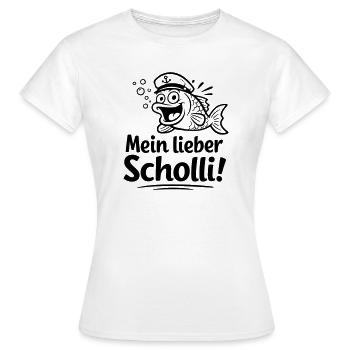 Ma chère Scholli - T-shirt Femme - blanc - Devant - AI Model Female 172 dark (172cm)