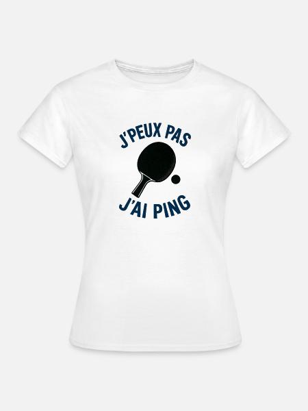 Ich kann nicht, ich ping. - Frauen T-Shirt - Weiß