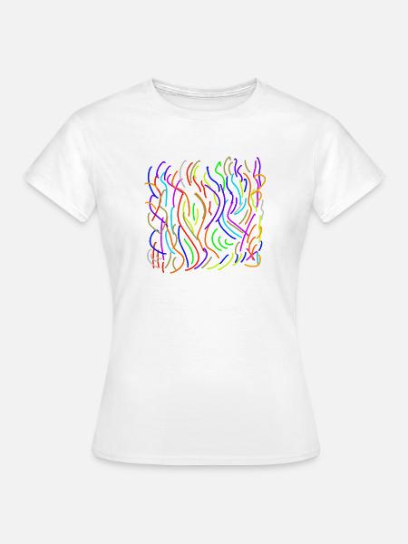 Farbströme auf nix - Frauen T-Shirt - Weiß