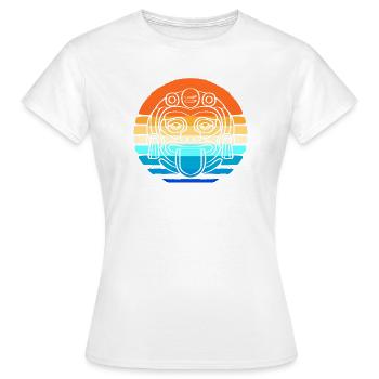 Calendrier maya inca aztèque - T-shirt Femme - blanc - Devant - AI Model Female 172 dark (172cm)