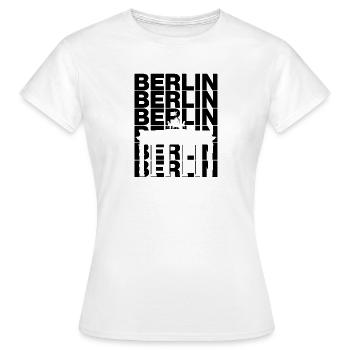 LA FIERTÉ BERLINOISE LA CAPITALE BRANDEBOURGEOISE EST BERLIN - T-shirt Femme - blanc - Devant - AI Model Female 172 dark (172cm)