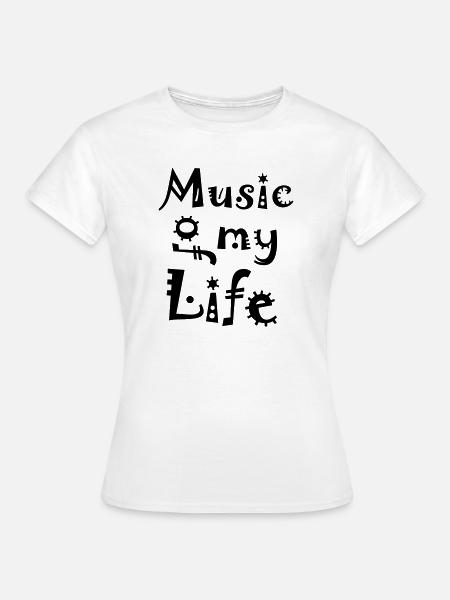Music of my Life - Frauen T-Shirt - Weiß