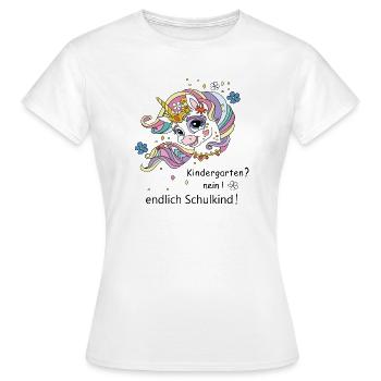 Enfin écolier - T-shirt Femme - blanc - Devant - AI Model Female 172 dark (172cm)