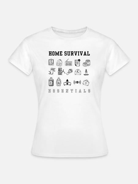 Notfallplan – Weltuntergang - Frauen T-Shirt - Weiß