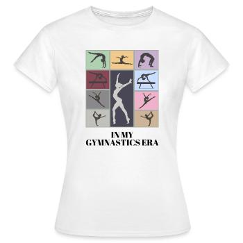 À mon époque de gymnastique - T-shirt Femme - blanc - Devant - AI Model Female 172 dark (172cm)