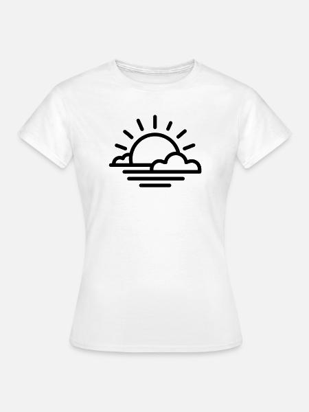 Sonnenuntergang - Frauen T-Shirt - Weiß