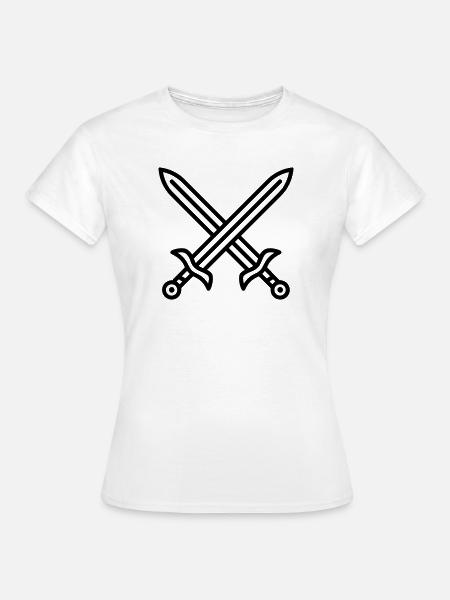 Schwertkampf - Frauen T-Shirt - Weiß