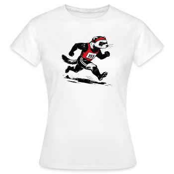 Furet courant en rouge - T-shirt Femme - blanc - Devant - AI Model Female 172 dark (172cm)
