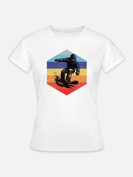Simple Snowboard Idee für Snowboard - Frauen T-Shirt - Weiß