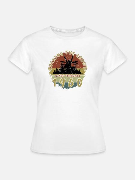 66. Geburtstag Rocking the crowd DRM 02/1960 - Frauen T-Shirt - Weiß