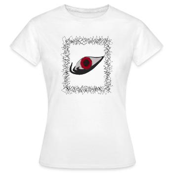 L’Œil - T-shirt Femme - blanc - Devant - AI Model Female 172 dark (172cm)