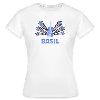 Gift for Basil - Women's T-Shirt - white - Front - AI Model Female 172 dark (172cm)