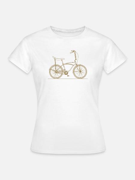 Vintage Bonanza Fahrrad Silhouette 80s 90s - Frauen T-Shirt - Weiß