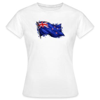 Neuseeland Fahne - Frauen T-Shirt - Weiß - Vorne - AI Model Female 172 dark (172cm)
