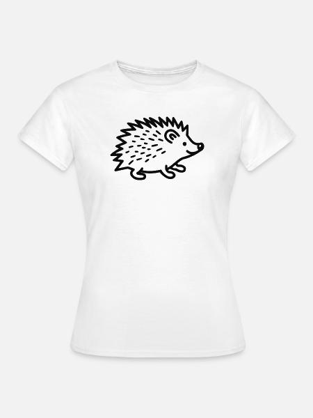 süßer Igel - Frauen T-Shirt - Weiß