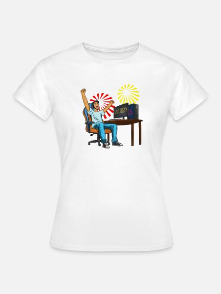 Gaming Sieg! - Frauen T-Shirt - Weiß