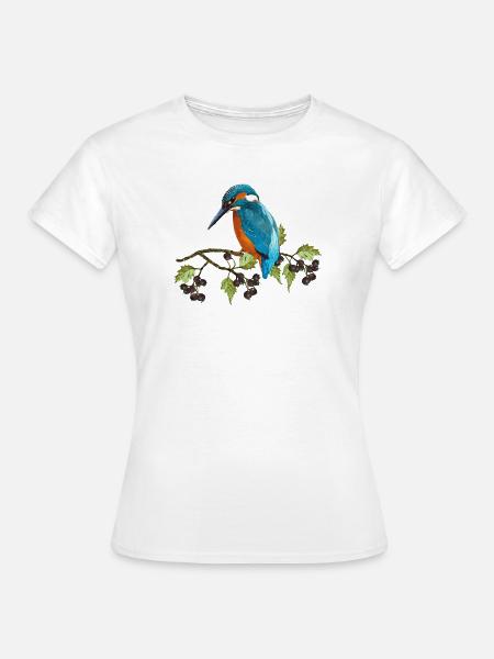 Bunter Vogel - Frauen T-Shirt - Weiß