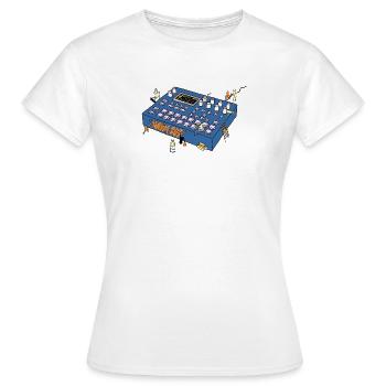 Mixing Console - Women's T-Shirt - white - Front - AI Model Female 172 dark (172cm)