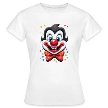 Carnival Clown Costume Carnival Carnival - Women's T-Shirt - white - Front - AI Model Female 172 dark (172cm)