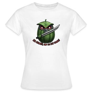 Wassermelone Ninja Klinge - Frauen T-Shirt - Weiß - Vorne - AI Model Female 172 dark (172cm)
