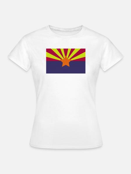 Arizona-Flagge - Frauen T-Shirt - Weiß