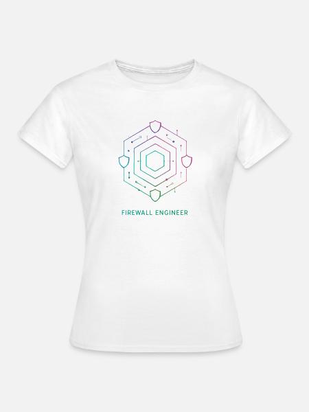 Firewall-Ingenieur – Cybersicherheit - Frauen T-Shirt - Weiß