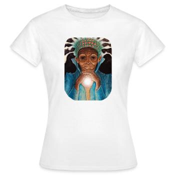 Alte Leuchtende Weisheit - Frauen T-Shirt - Weiß - Vorne - AI Model Female 172 dark (172cm)
