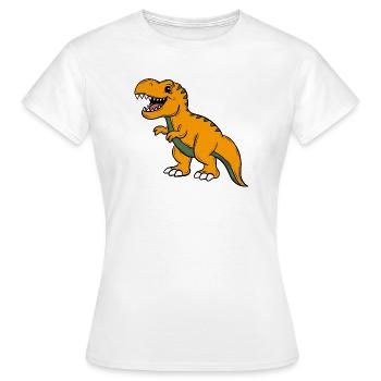 Dino - Women's T-Shirt - white - Front - AI Model Female 172 dark (172cm)