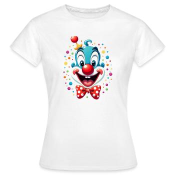 Carnival Clown Costume Carnival Carnival - Women's T-Shirt - white - Front - AI Model Female 172 dark (172cm)