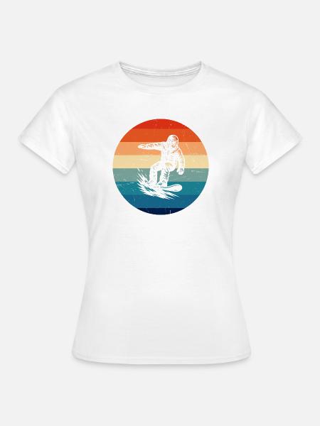 Ein Must Have für echte Snowboard - Frauen T-Shirt - Weiß