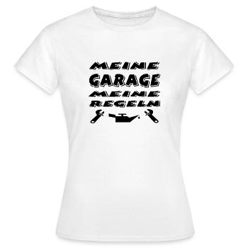 Garage - Frauen T-Shirt - Weiß - Vorne - AI Model Female 172 dark (172cm)