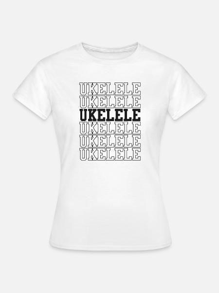 Hawaiian Ukulele Uke Ukulele - Frauen T-Shirt - Weiß