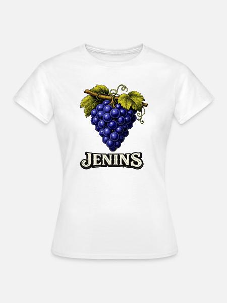 Jenins Schweiz Trauben - Frauen T-Shirt - Weiß