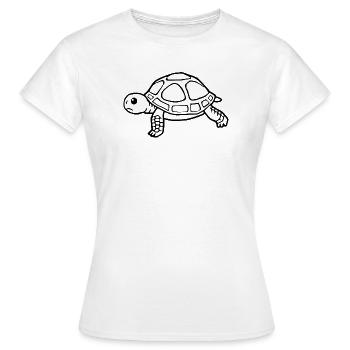 Turtle Turtles - Women's T-Shirt - white - Front - AI Model Female 172 dark (172cm)