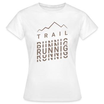 Trailrunning-Bewegung - Frauen T-Shirt - Weiß - Vorne - AI Model Female 172 dark (172cm)