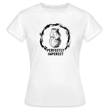 Vase parfaitement imparfait - T-shirt Femme - blanc - Devant - AI Model Female 172 dark (172cm)